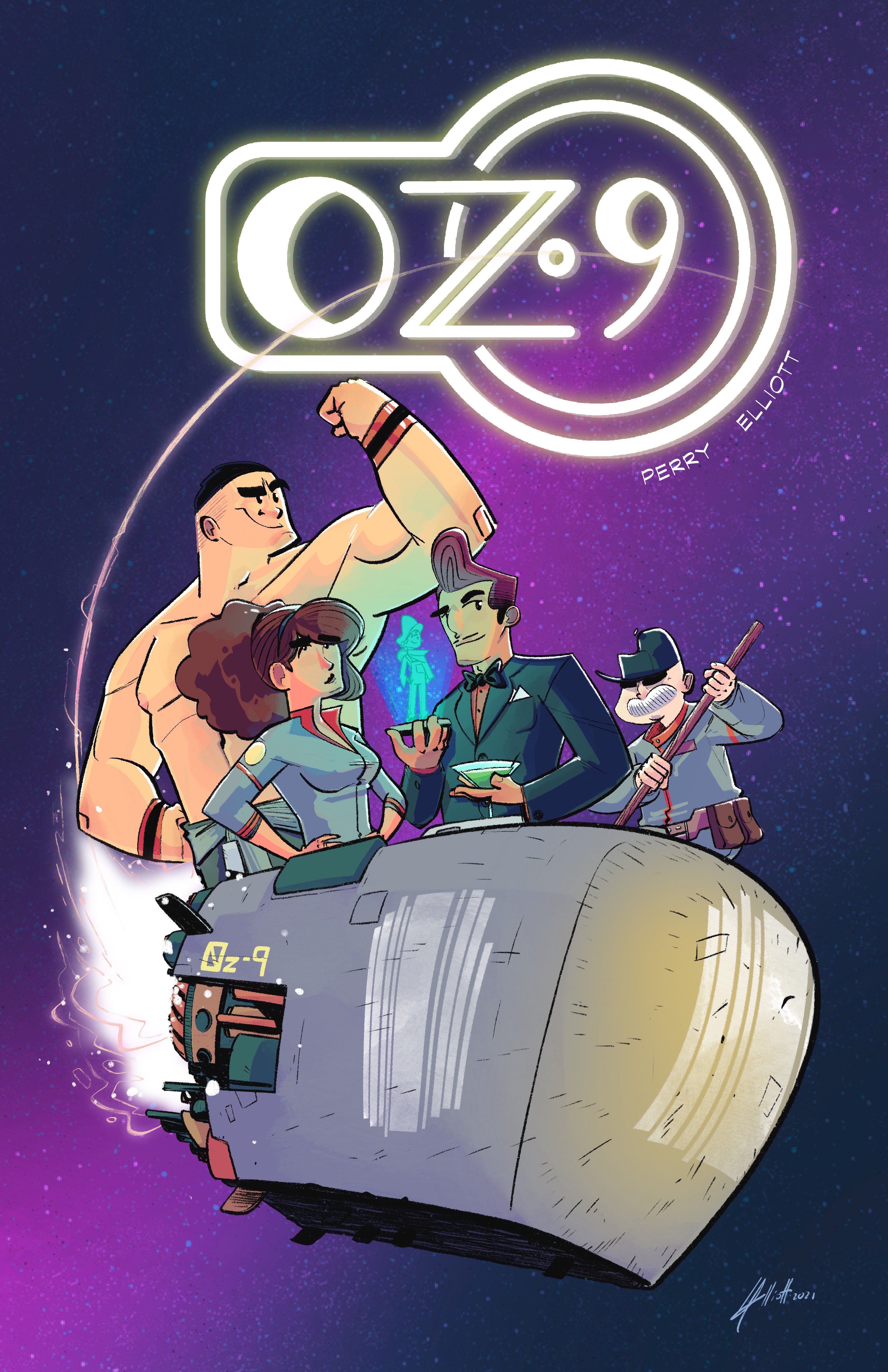 Cover of the Oz 9 comic book